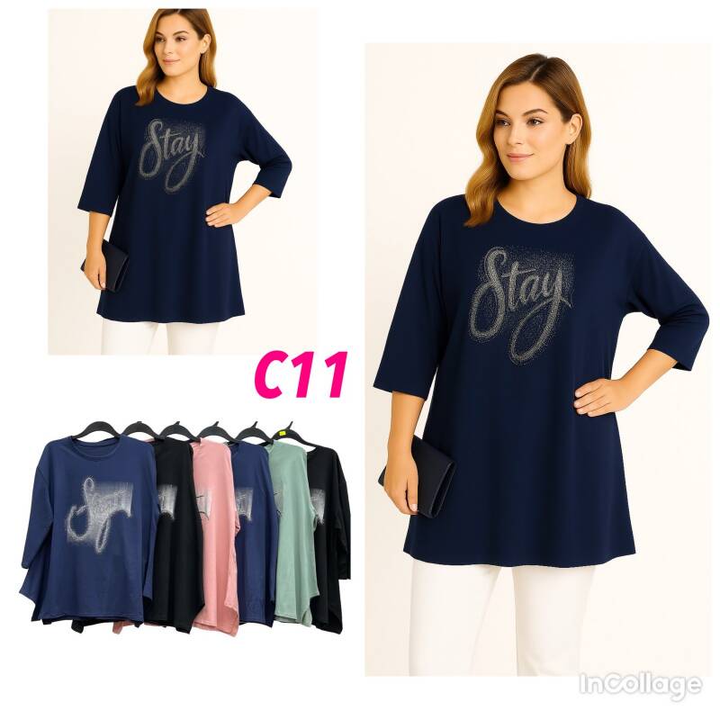 Bluzki damskie Roz M-2XL, Mix Kolor .Paczka 10 szt